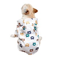HKM-662675 Waterproof Puppy Raincoat in Bear and Cat Designs - Polyester Pet Raincoat, Multiple Sizes Available
