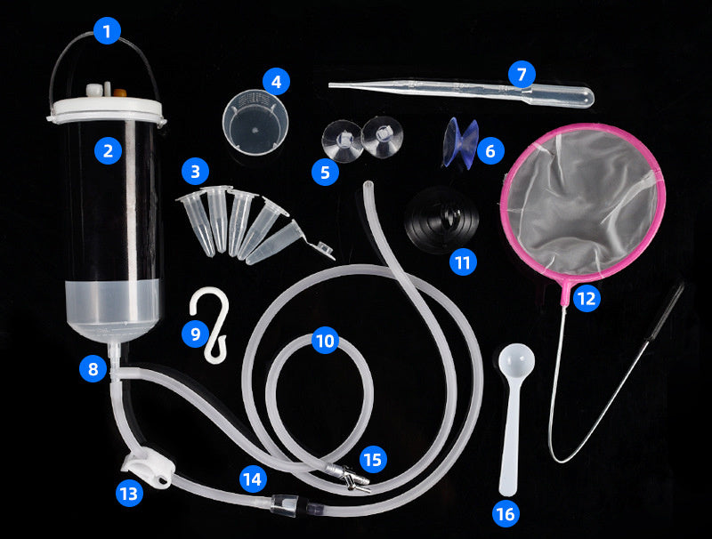 HKM-662739 Automatic Hatching Bucket for Brine Shrimp Eggs, Plastic and Silicone Construction