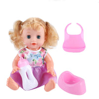 HKM-662739 Cute Baby Doll Play Set - Talking Doll with Changing Clothes, Educational Toy for Kids 0-14 Years