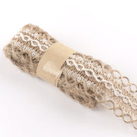 HKM-662739 Decorative Hemp Rope with Lace Trim for DIY and Craft Projects