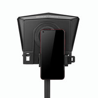 HKM-662803 Portable Smartphone Teleprompter with Adjustable Adapter Rings and Remote Control