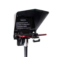 HKM-662803 Portable Smartphone Teleprompter with Adjustable Adapter Rings and Remote Control