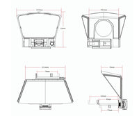 HKM-662803 Portable Smartphone Teleprompter with Adjustable Adapter Rings and Remote Control