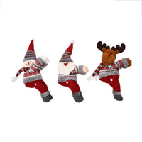 HKM-662867 Christmas Decorative Curtain Buckle - Santa Claus, Reindeer, Snowman Styles, Cloth Material