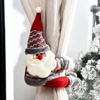 HKM-662867 Christmas Decorative Curtain Buckle - Santa Claus, Reindeer, Snowman Styles, Cloth Material