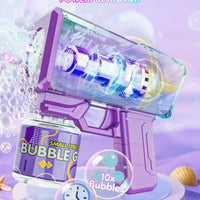 HKM-662867 Electric Automatic Bubble Maker - LED Light Outdoor Bubble Machine for Parties and Weddings