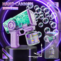HKM-662867 Electric Automatic Bubble Maker - LED Light Outdoor Bubble Machine for Parties and Weddings