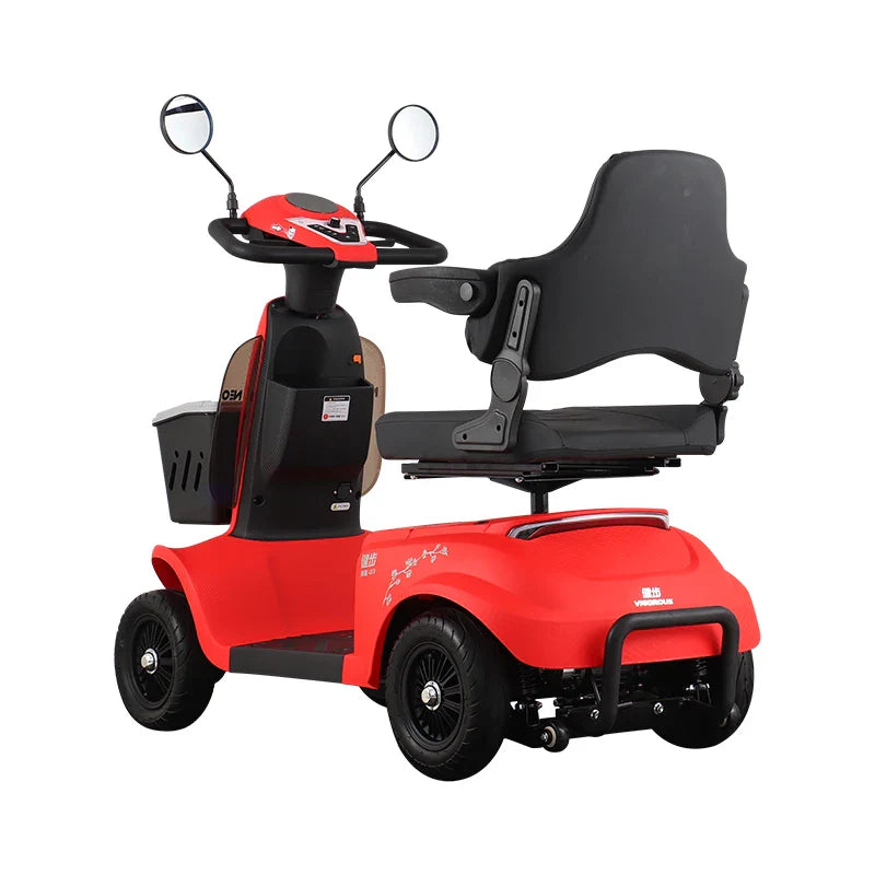KTX-662931 VIGOROUS NEO 4 Wheel Mobility Scooter for Adults - Adjustable with Electric Magnetic Brake, Range Up to 60km