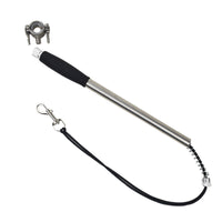 HKM-663059 Hands-Free Stainless Steel Dog Bike Leash with Adjustable Length for Biking and Jogging