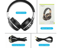 HKM-663123 High-Fidelity Bluetooth Wireless Headset with Microphone, FM, and TF Card Support