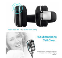 HKM-663123 High-Fidelity Bluetooth Wireless Headset with Microphone, FM, and TF Card Support