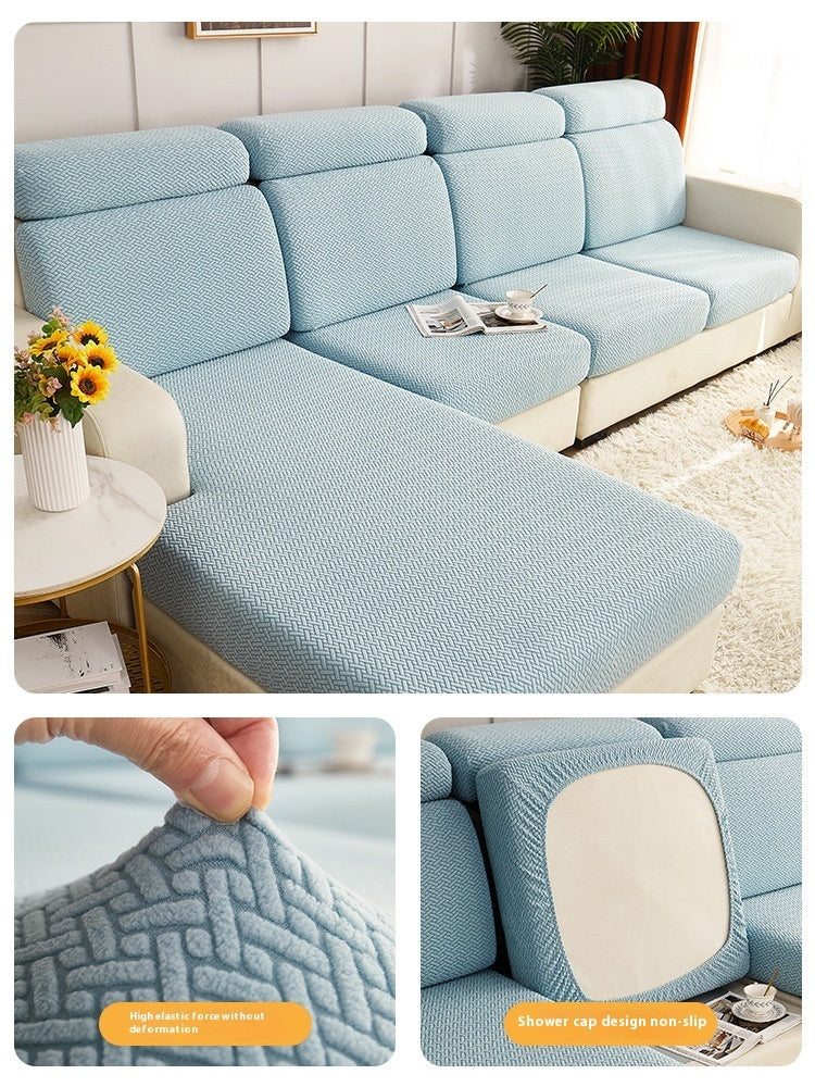 HKM-663123 Universal Anti-slip Stretch Sofa Cover - Multi-Color Choices Available, Various Sizes for Optimal Fit