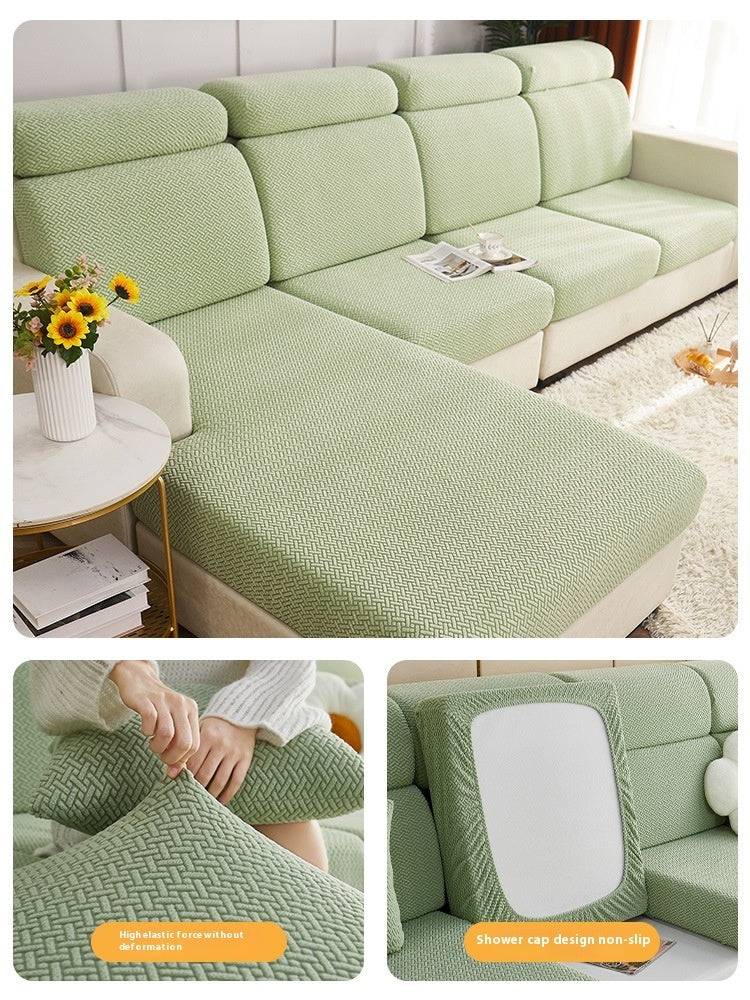 HKM-663123 Universal Anti-slip Stretch Sofa Cover - Multi-Color Choices Available, Various Sizes for Optimal Fit