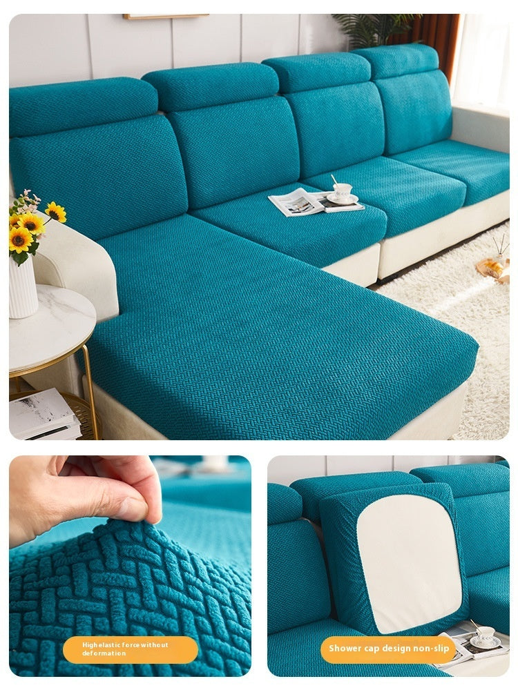 HKM-663123 Universal Anti-slip Stretch Sofa Cover - Multi-Color Choices Available, Various Sizes for Optimal Fit