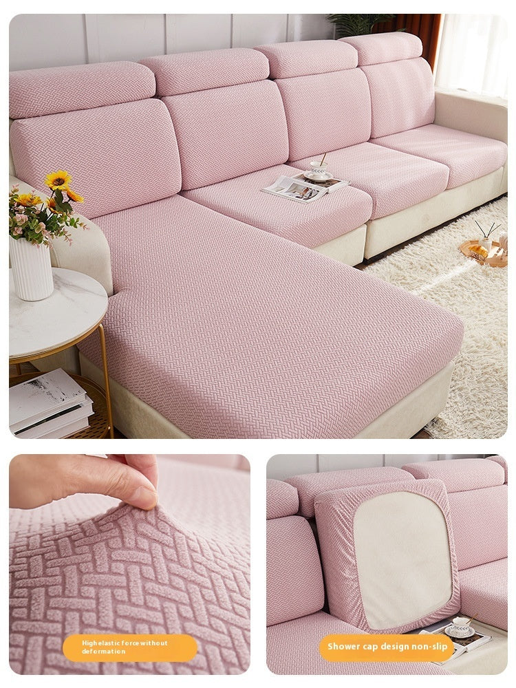 HKM-663123 Universal Anti-slip Stretch Sofa Cover - Multi-Color Choices Available, Various Sizes for Optimal Fit