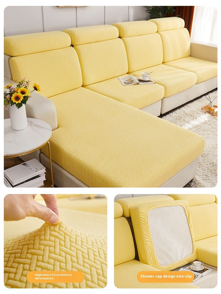 HKM-663123 Universal Anti-slip Stretch Sofa Cover - Multi-Color Choices Available, Various Sizes for Optimal Fit
