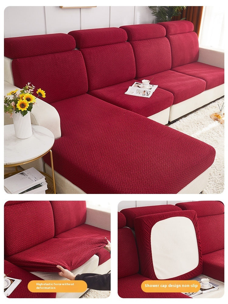 HKM-663123 Universal Anti-slip Stretch Sofa Cover - Multi-Color Choices Available, Various Sizes for Optimal Fit