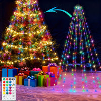 HKM-663187 Remote Controlled LED Christmas Light Strings - Colorful & Warm White Options, USB Powered Decorations