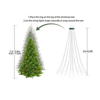 HKM-663187 Remote Controlled LED Christmas Light Strings - Colorful & Warm White Options, USB Powered Decorations
