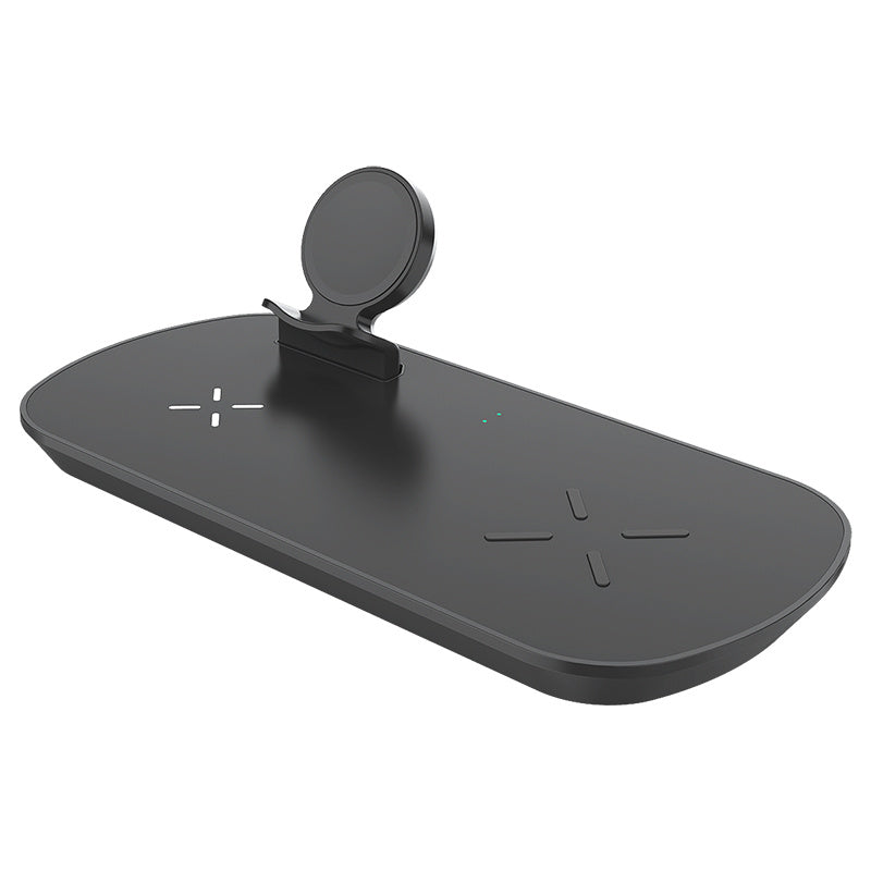 HKM-663251 3 in 1 Wireless Charger for Galaxy Watch, AirPods, and QI-Compatible Devices