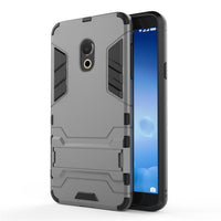 HKM-663315 2-in-1 Soft Rubber Phone Case with Stand for Meizu M15 and 15Lite - Dustproof and Shockproof Design