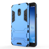 HKM-663315 2-in-1 Soft Rubber Phone Case with Stand for Meizu M15 and 15Lite - Dustproof and Shockproof Design