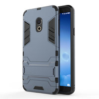 HKM-663315 2-in-1 Soft Rubber Phone Case with Stand for Meizu M15 and 15Lite - Dustproof and Shockproof Design