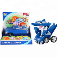 HKM-663315 Deformation Robot Inertia Car Toy for Children Ages 2-4, Light & Sound Educational Model
