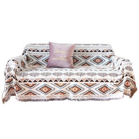 HKM-663379 Geometric Pattern Double-Sided Sofa Blanket Cover for Home Décor