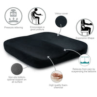 HKM-663443 Memory Foam Comfort Cushion - 40x40x6cm - High-Density Rebound Core with Soft Fabric Cover