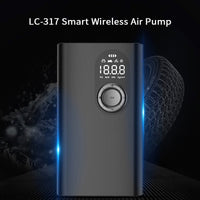 HKM-663443 Wireless Mini Tire Pump with USB Charging and Pressure Detection for Vehicles and Bicycles
