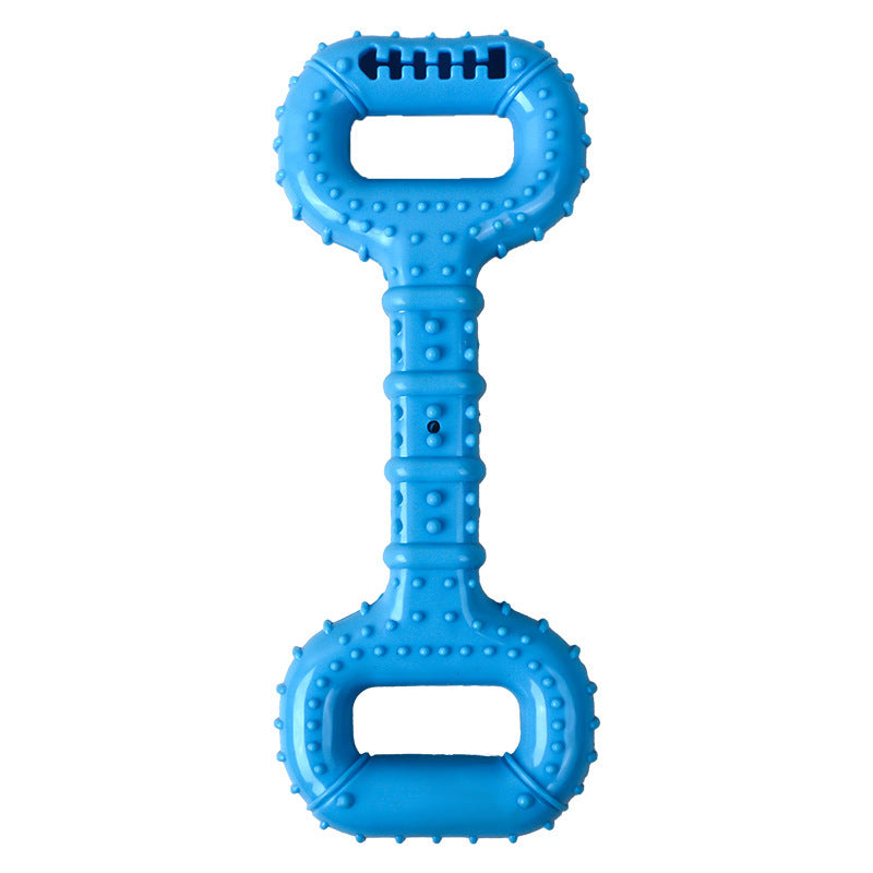 HKM-663507 Long-Lasting Interactive Dog Bone Chew Toy for Aggressive Chewers with Pull Band