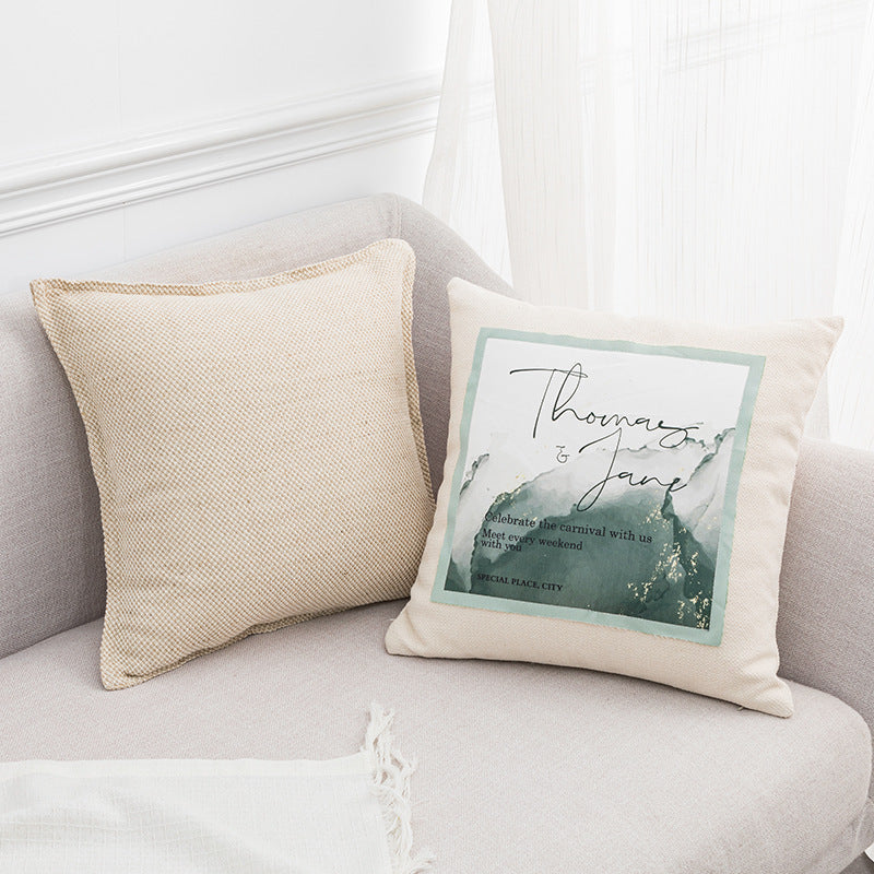 HKM-663507 Modern Simple 45x45cm Polyester Fiber Pillow Cover