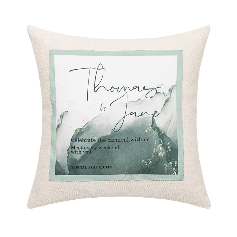 HKM-663507 Modern Simple 45x45cm Polyester Fiber Pillow Cover
