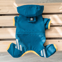 HKM-663699 Stylish Water-Resistant Poncho for Small Dogs – Available in Ginger Yellow, Sea Blue, and Pink
