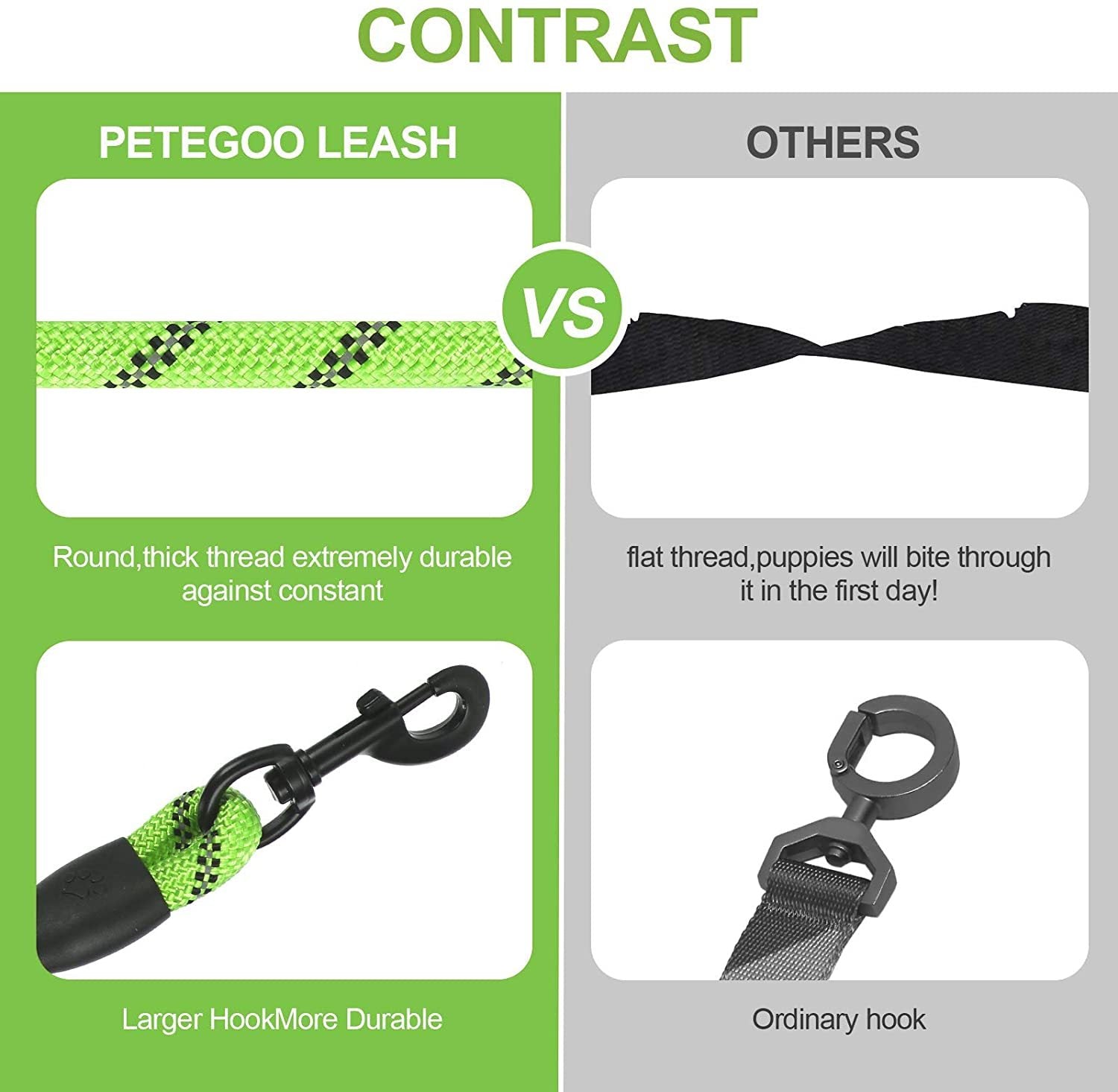 HKM-663763 Small Medium Sized Pet Dog Luminous Leash Chain Puppies