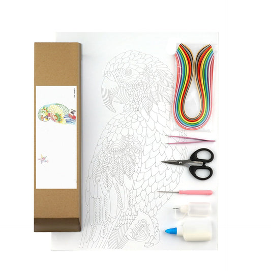 KTX-663891 Quilted Paper Painting Craft Kit with Custom and Colorful Quilling Paper