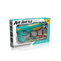 HKM-664019 EVA Foam Air Battle Planes - 4 Piece Continuous Shooting Toy Set for Kids