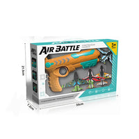 HKM-664019 EVA Foam Air Battle Planes - 4 Piece Continuous Shooting Toy Set for Kids