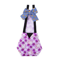 HKM-664083 Pet Diapers for Chickens, Ducks, and Geese - Polyester, Pink Rabbit, Purple Rabbit, Yellow Rabbit, XS to L