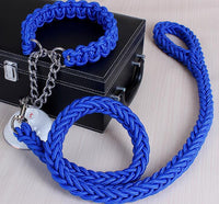 HKM-664211 Adjustable Dog Collar and Leash Set - Sizes S, M, L, XL, Multiple Leash Diameters