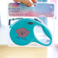 HKM-664211 Cartoon 5m Retractable Dog Leash - Durable Plastic Traction Belt