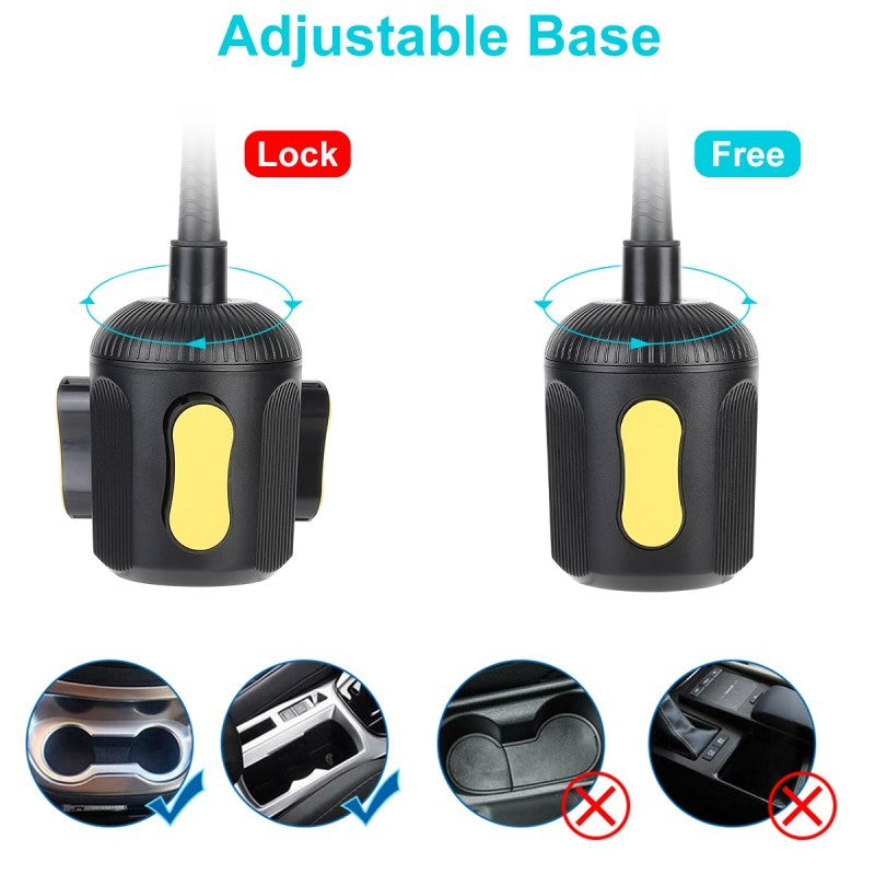 HKM-664275 Telescopic Car Phone Holder, Anti-Skid & Shock-Proof Design, Stylish and Durable