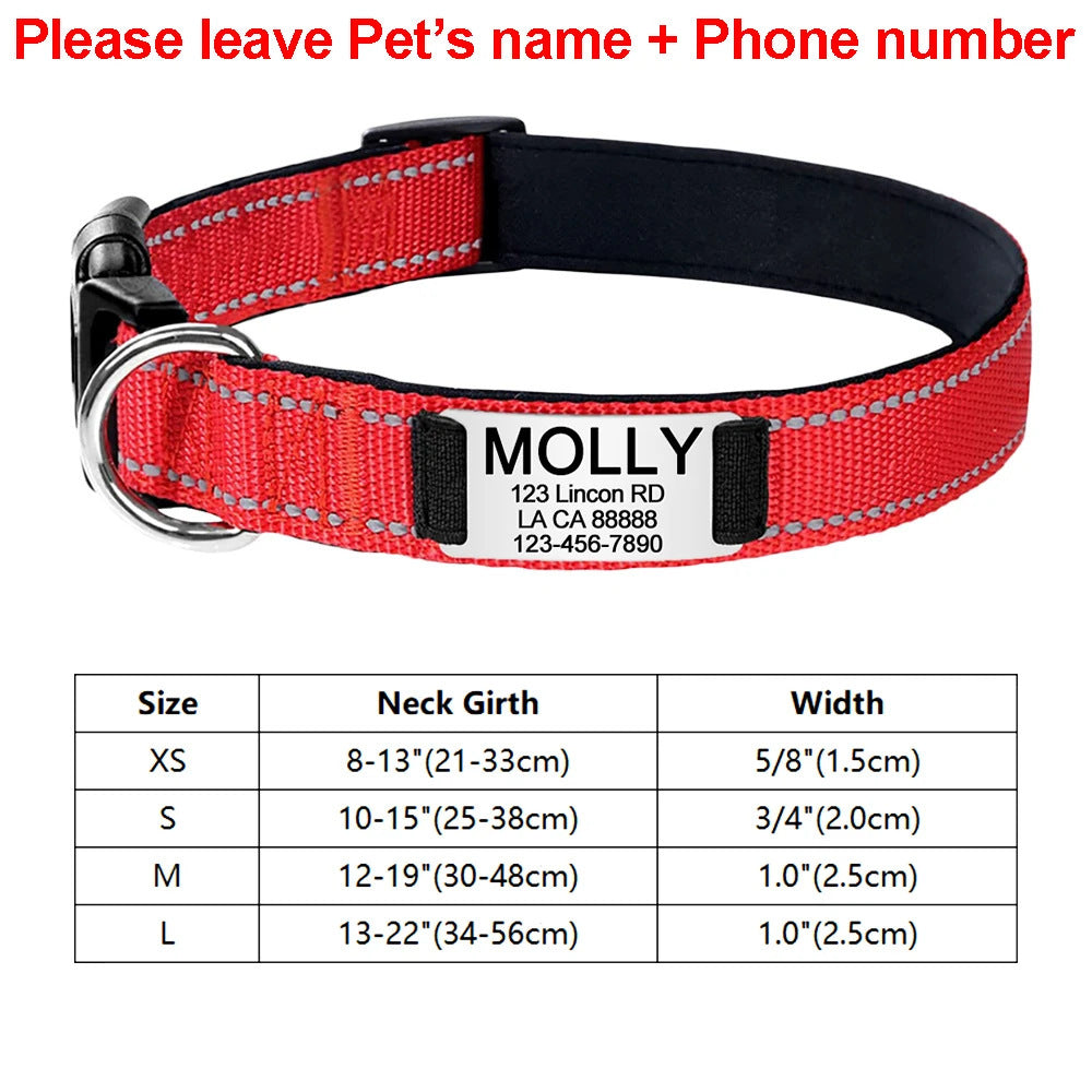 HKM-664403 Adjustable Cloth Dog Collar with Carved Design in Multiple Colors