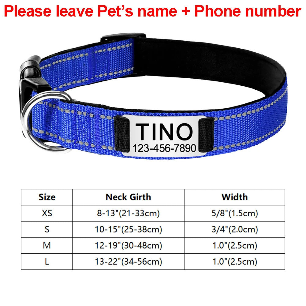HKM-664403 Adjustable Cloth Dog Collar with Carved Design in Multiple Colors