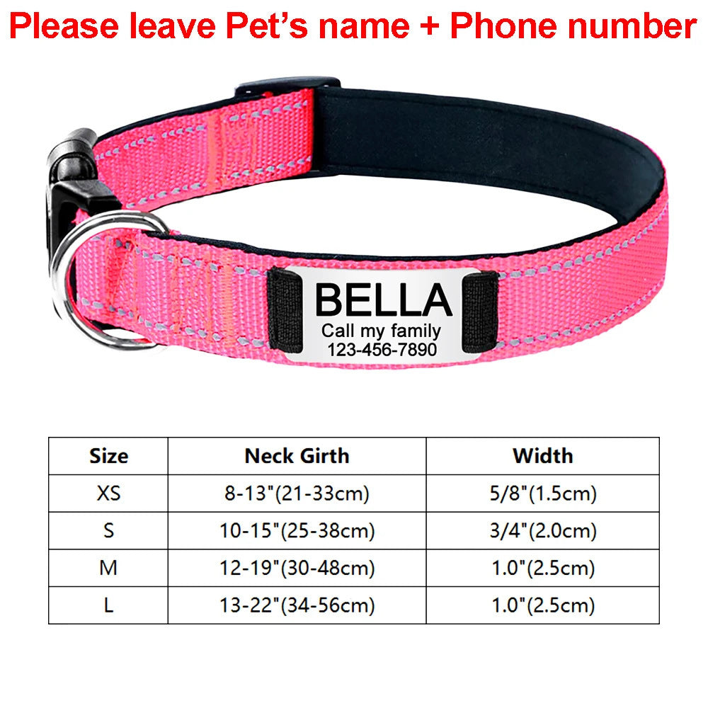 HKM-664403 Adjustable Cloth Dog Collar with Carved Design in Multiple Colors
