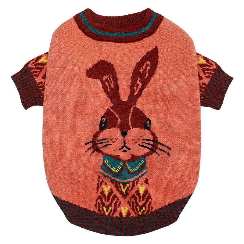 HKM-664467 Nordic Bunny Cotton Short Sweater for All Genders
