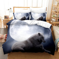 HKM-664531 Digital Printed Three-Piece Bedding Set - Duvet Cover and Pillowcases in Various Sizes