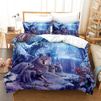 HKM-664531 Digital Printed Three-Piece Bedding Set - Duvet Cover and Pillowcases in Various Sizes
