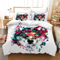 HKM-664531 Digital Printed Three-Piece Bedding Set - Duvet Cover and Pillowcases in Various Sizes